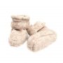 Chaussons bottines en laine Beige - Huttelihut - 0-3 mois