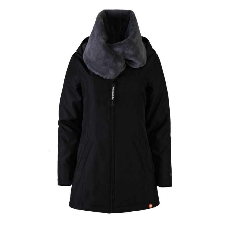 Manteau de portage wallaby noir anthracite Wombat T & Co-tetard-et-nenuphar