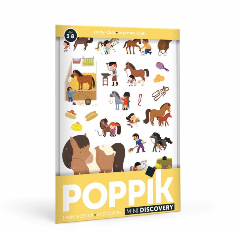 Mini poster Stickers – Les poneys – Poppik – Têtard et Nénuphar