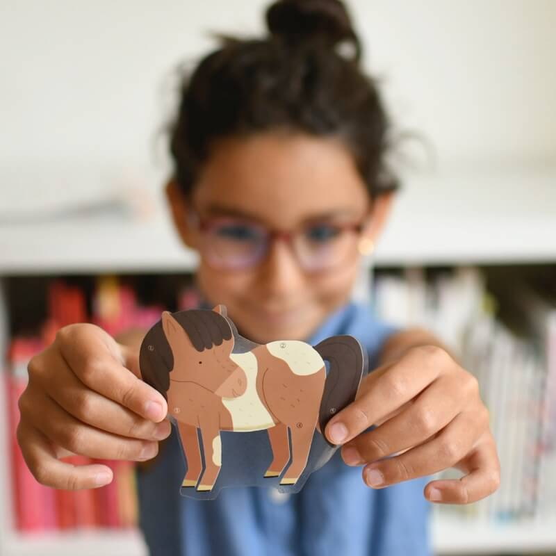 Mini poster Stickers – Les poneys – Poppik – Têtard et Nénuphar