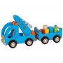 Camion-grue avec remorque en bois - Goki