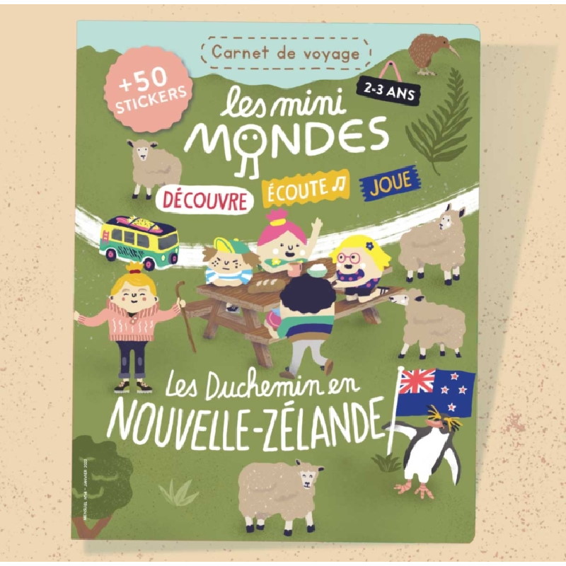 Carnet Nouvelle-Zélande 2-3 ans – Les mini Mondes – Têtard et Nénuphar