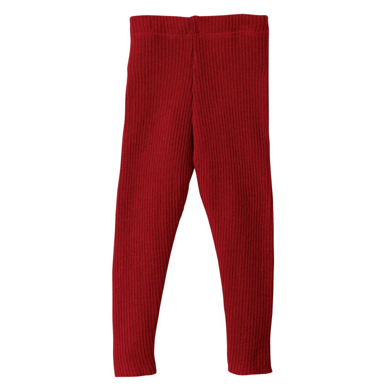 Leggings en laine mérinos bio – Rouge – Disana Tetard et Nenuphar