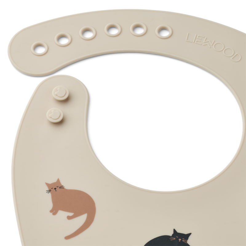 Bavoir_Silicone_pack_2_Miauw_Chat_Liewood