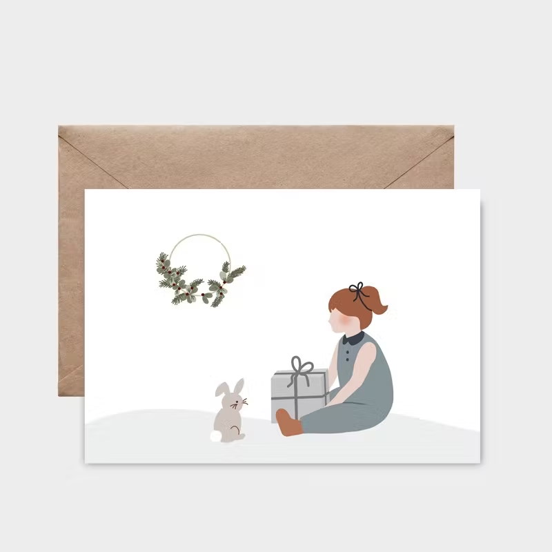 Carte_postale_Le_cadeau_du_lapin_Atelier_Oranger