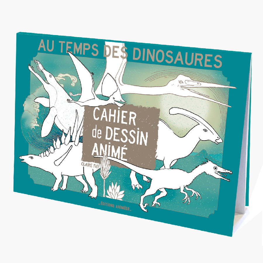 Cahier de dessin animé – Au temps des dinosaures – Editions Animées – Têtard et Nénuphar