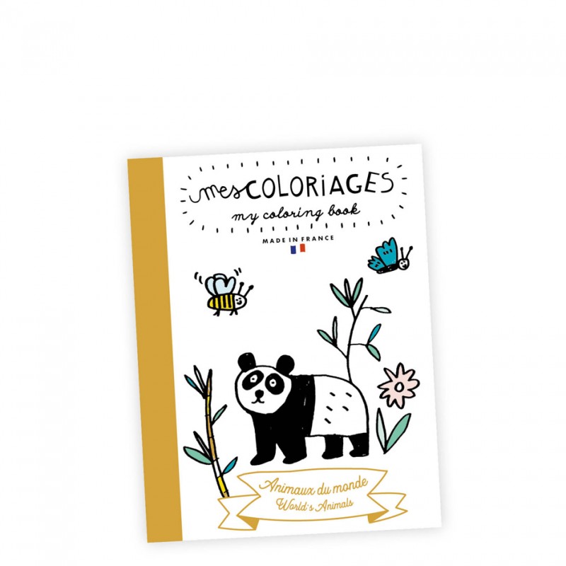 Carnet de coloriage – Animaux du monde- Pirouette Cacahouète – Têtard et Nénuphar