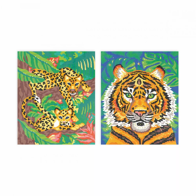Kit Créatif – Peinture au Numéro Aquarelle Félins – Janod-tetard-et-nenuphar