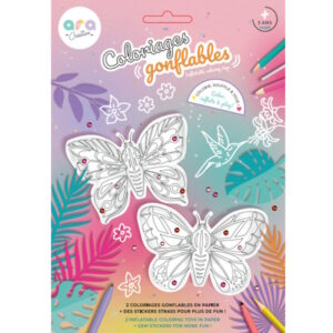 Coloriages gonflables - Papillons disponible chez Têtard et Nénuphar