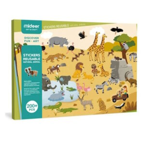 Stickers repositionnables d'animaux de la marque Mideer disponible chez Têtard et Nénuphar