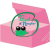 Jouets-et-jeux-d-occasion-tetard-et-nenuphar pictogramme carton rose avec logo de têtard et nénuphar inscrit dessus