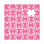 pictogramme rose foncé d'un puzzle de 36 pièces avec une pièce manquante